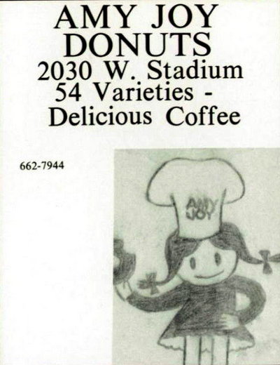 Amy Joy Donuts - 1977 Ad